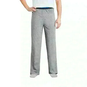 BNWT George Men's Knit Lounge Pants, Size 2XL Grey Cotton/Viscose Jersey Stretch